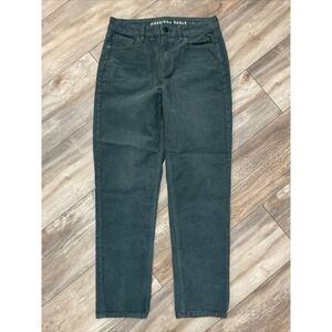 American Eagle forest green corduroy Mom Straight jean Size 4 Women's